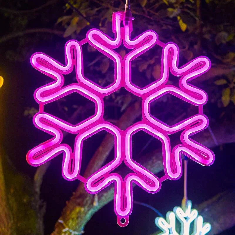 Lampe LED Plafond Flocon de Neige Design Élégant