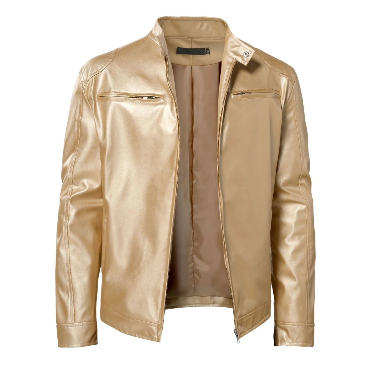 Blouson Cuir Noir Homme Zippé Moderne