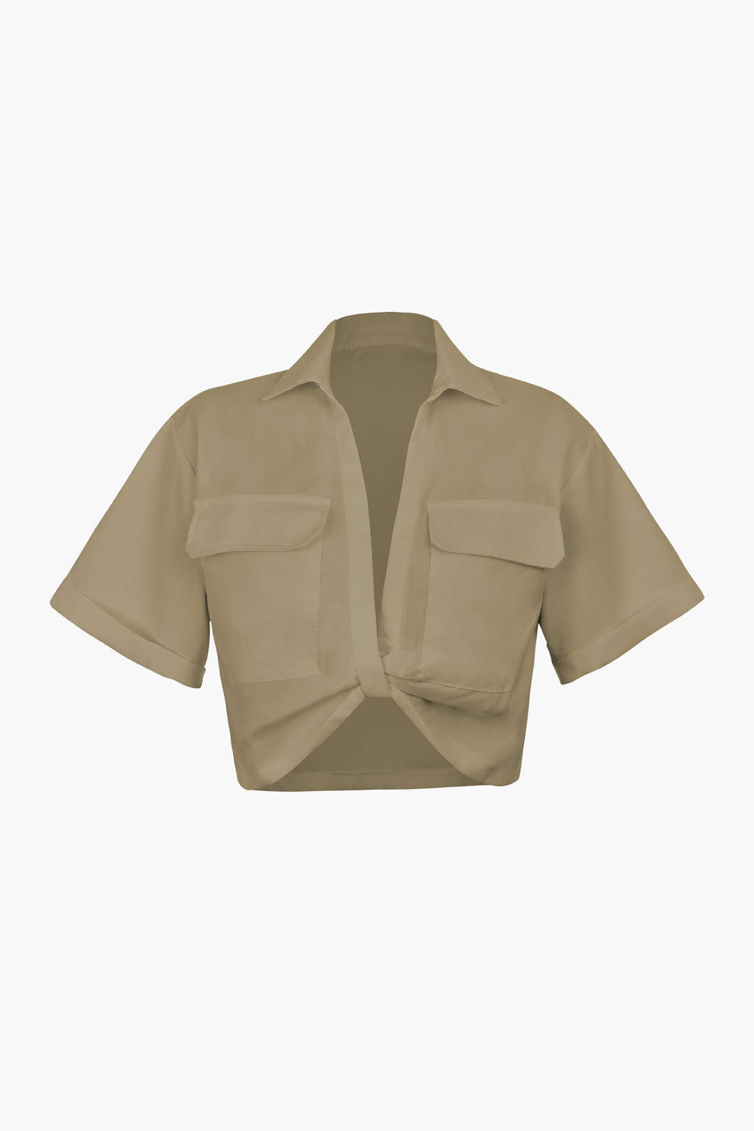 Chemise Femme Manches Courtes Col Chemisé Moderne