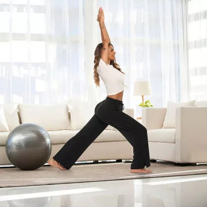 Pantalon Yoga Femme Fluide Large Confortable Coupe Ample - PanierRoyale