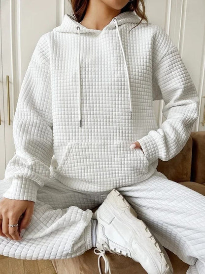 Sweat à Capuche Femme Long Manches Doux et Confortable