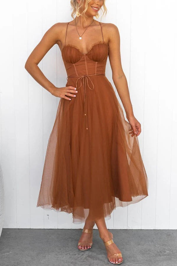 Robe Été Longue pour Femme sans Manches - PanierRoyale