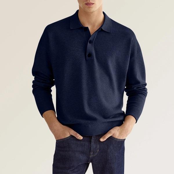 Polo Homme Manches Longues Confort et Élégant - PanierRoyale