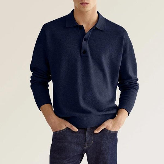 Polo Homme Manches Longues Confort et Élégant - PanierRoyale