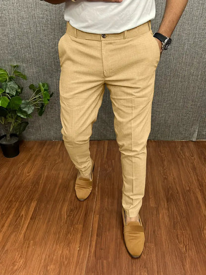 Pantalon Homme Élégant Noir Moderne