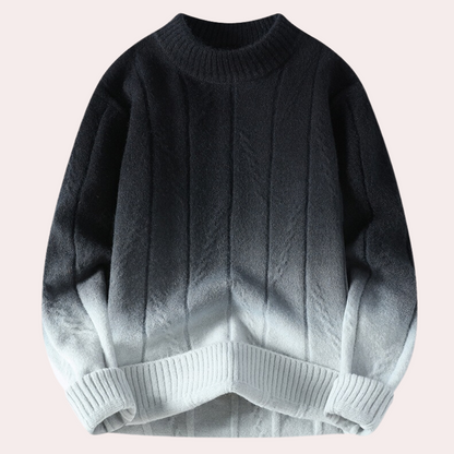 Pull Homme Dégradé de Couleurs Moderne et Chaud