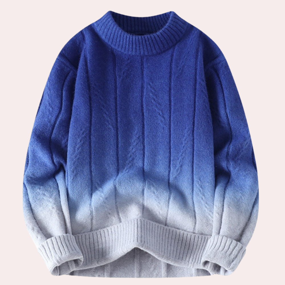 Pull Homme Dégradé de Couleurs Moderne et Chaud