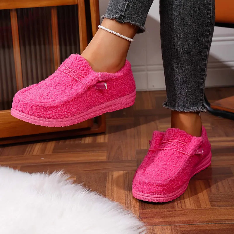 Chaussons Femmes Doux et Confortables pour Intérieur et Extérieur