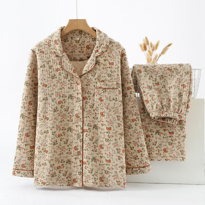 Pyjama Doux Florale pour Femme et Homme - PanierRoyale