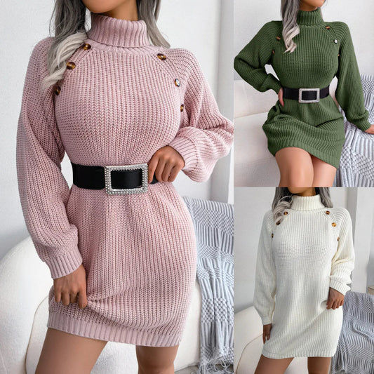 Robe Tricot Élégante à Manches Longues pour Femme - PanierRoyale