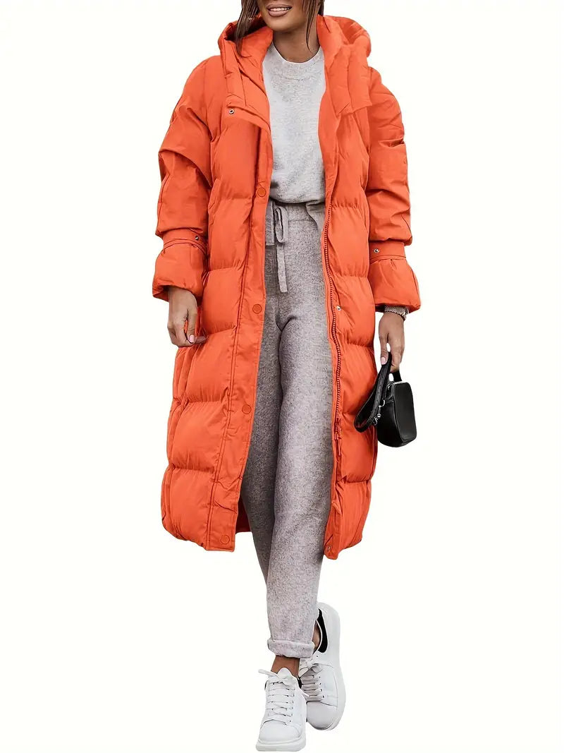 Parka Femme Longue Capuche Étanche et Chaude