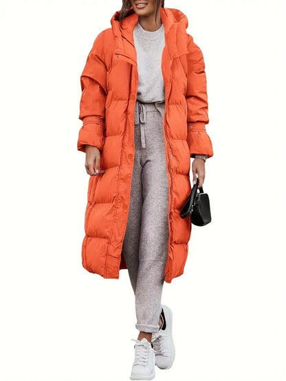 Parka Femme Longue Capuche Étanche et Chaude