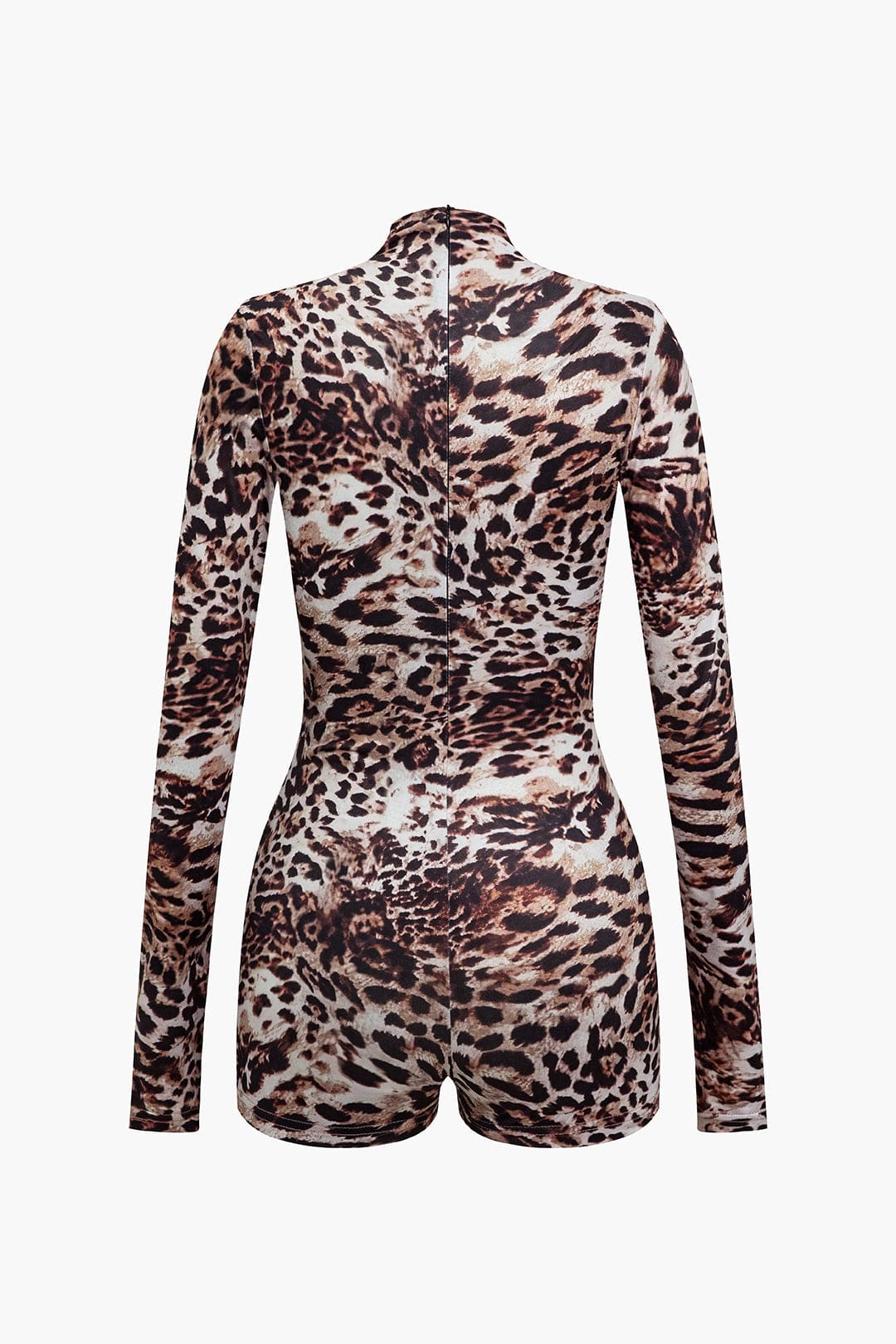 Body Manche Longue Leopard Imprimé Féminin
