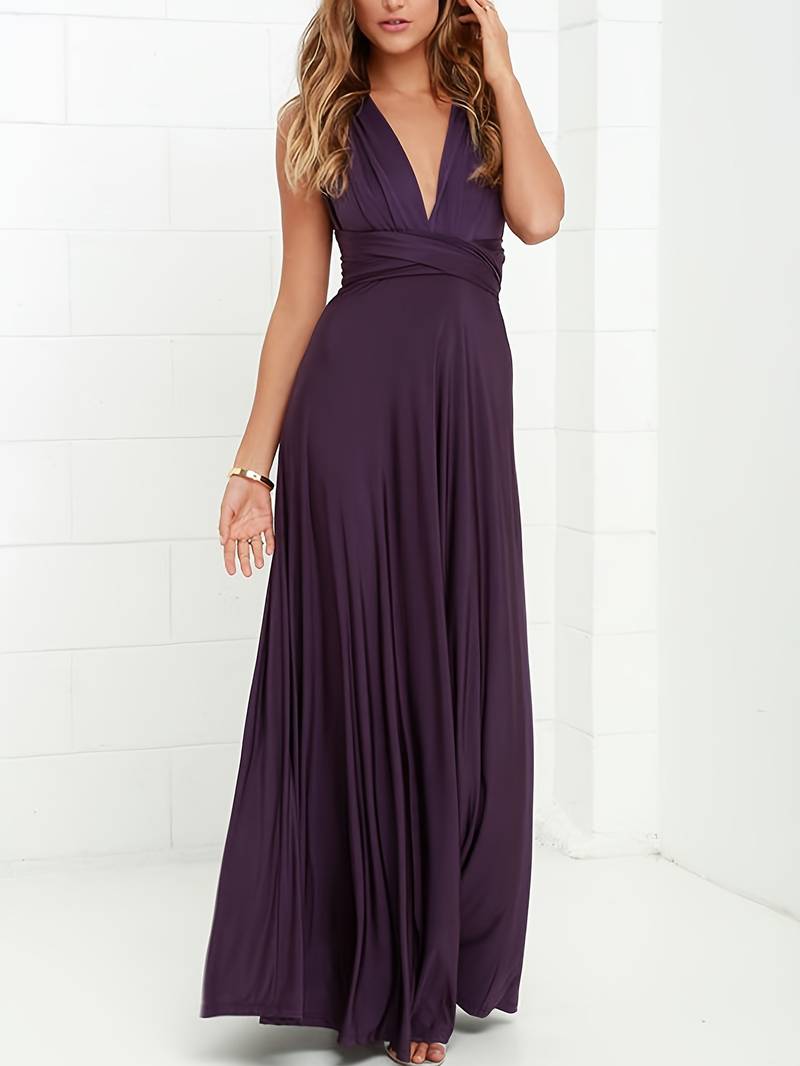 Robe de Soirée Femmes Élégante et Chic Longue