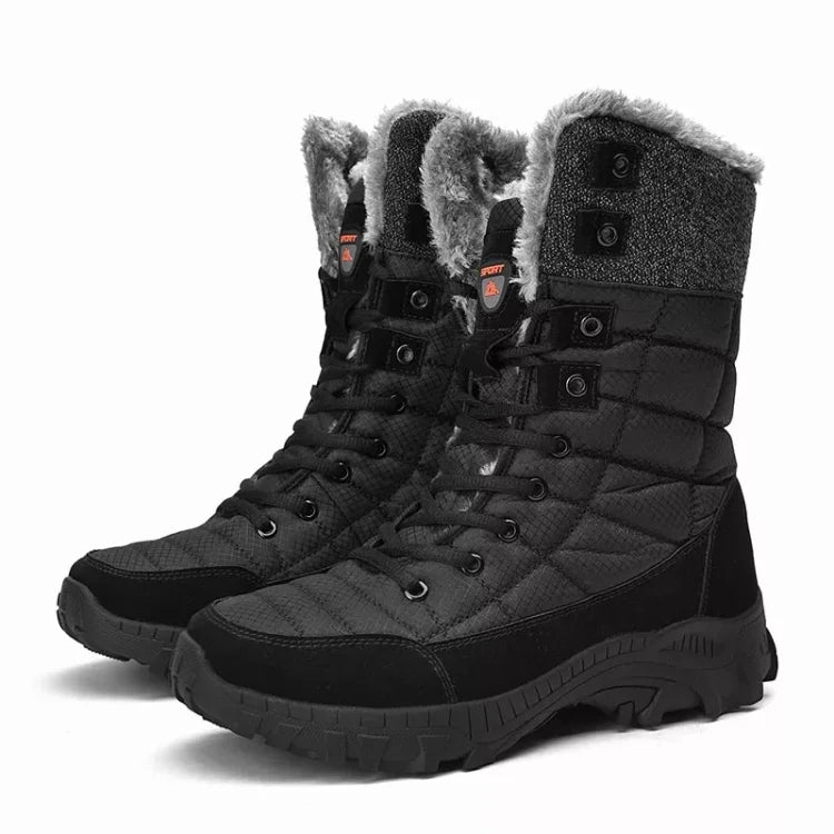 Bottes Hiver Homme Cuir Noir Imperméables