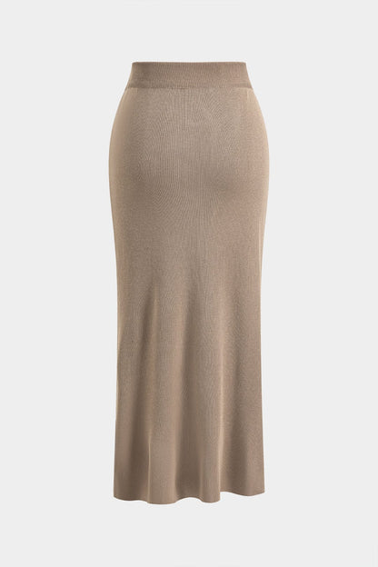 Cardigan et Jupe Ensemble Élégant pour Femme