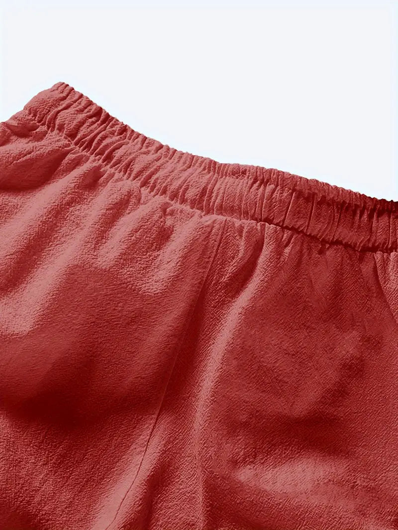 Shorts Homme Décontractés Été avec Cordelière et Tissu Doux