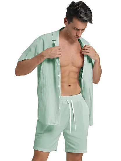 Costume Homme Lin Coton Respirant et Élégant