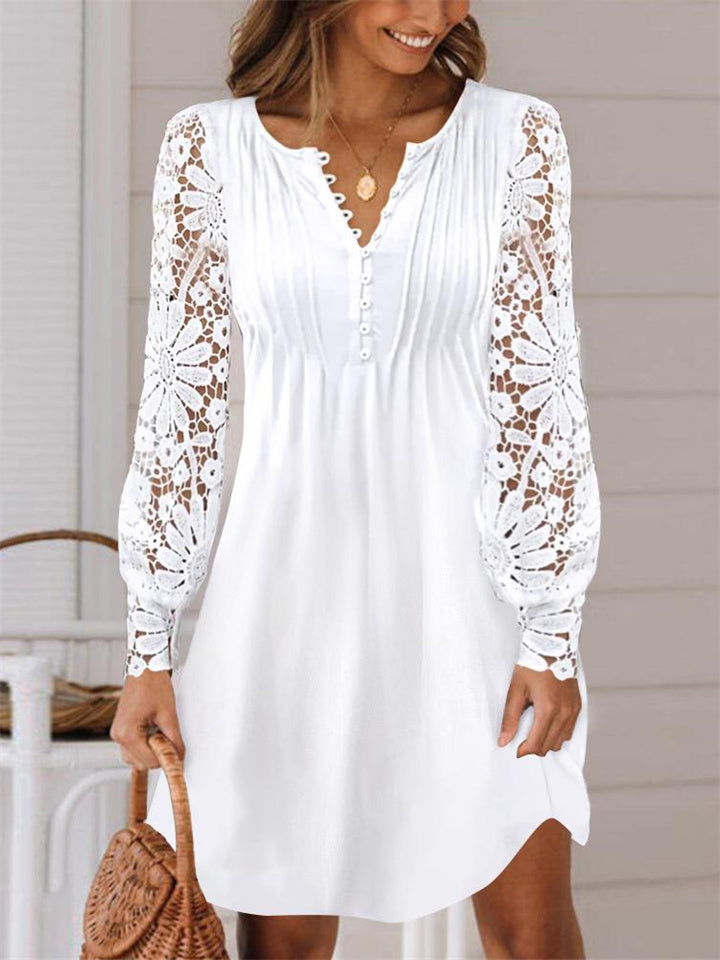 Robe Féminine Brodée Élégante - PanierRoyale