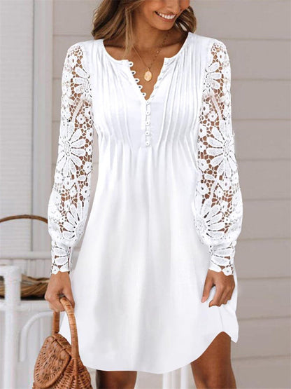 Robe Féminine Brodée Élégante - PanierRoyale