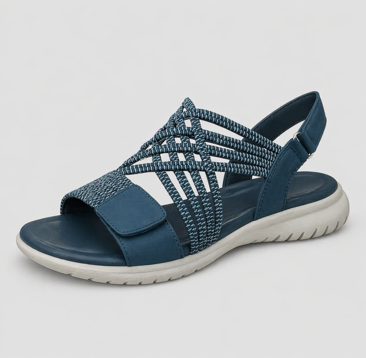Sandales Femme Brides Tressées Ajustables Confortables