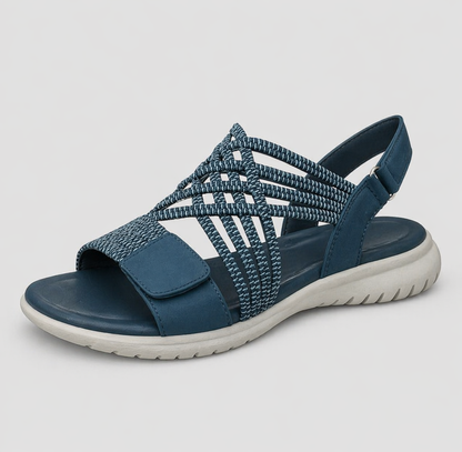 Sandales Femme Brides Tressées Ajustables Confortables