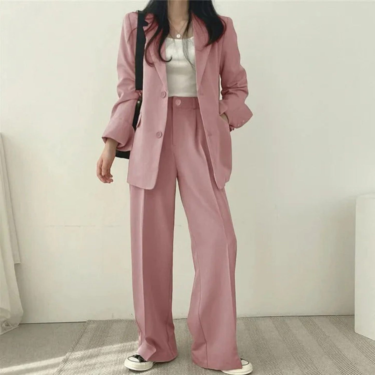Élina | Ensemble Blazer Surdimensionné Décontracté Pour Femmes