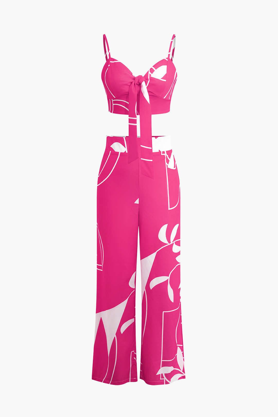 Ensemble Deux Pièces Top Nœud et Pantalon Bamboo
