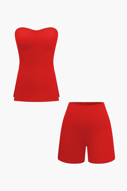 Ensemble Bustier et Shorts Élégant Féminin