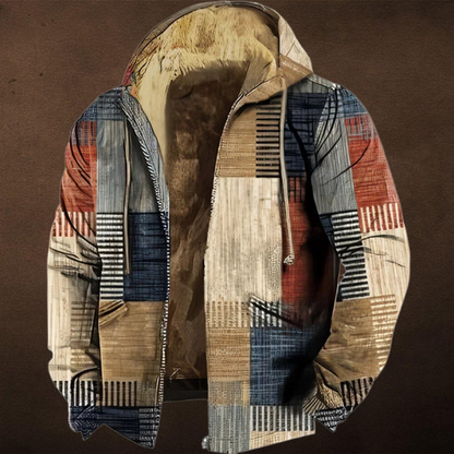 Veste Hiver Patchwork Élégant pour Homme