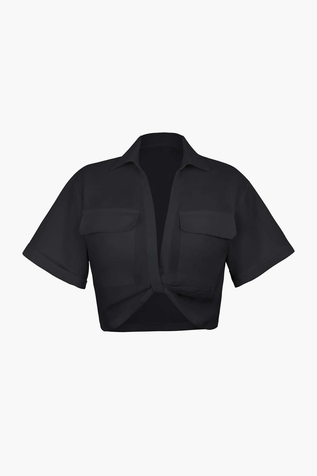 Chemise Femme Manches Courtes Col Chemisé Moderne