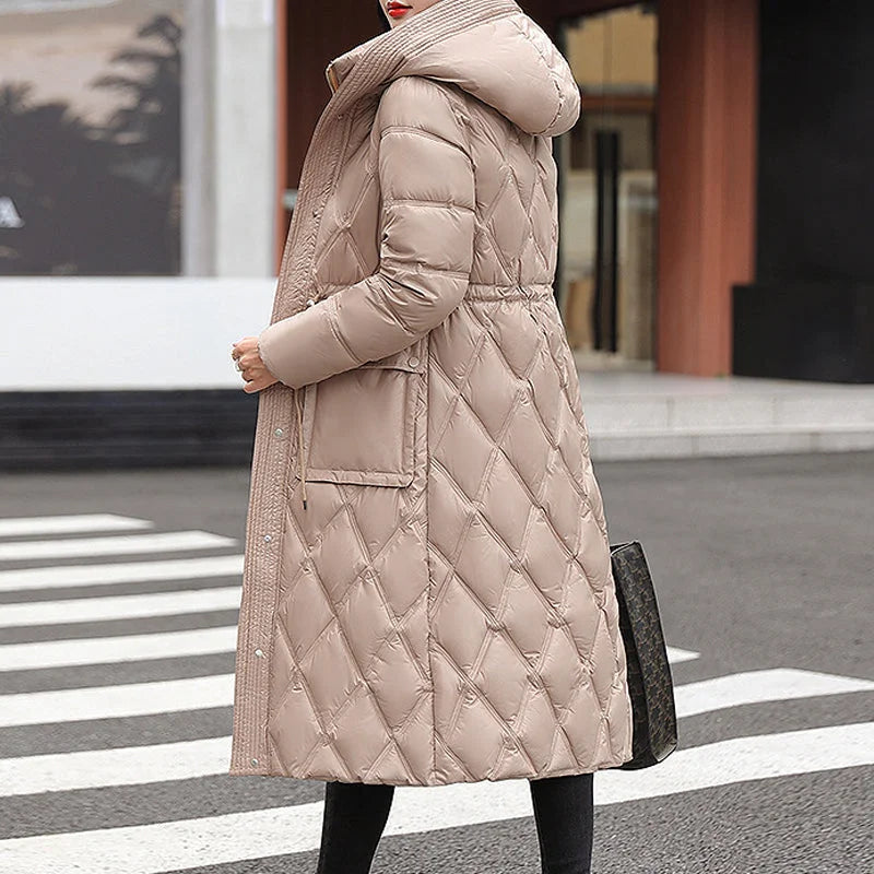 Veste Femme Hiver Doublée et Chaude à Capuchon