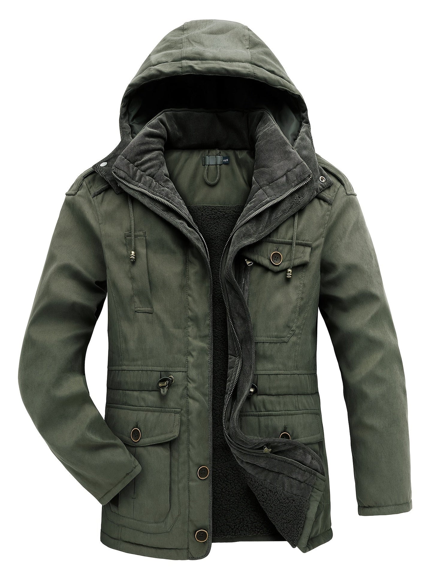 Veste Hiver Homme à Capuche Chaude et Confortable