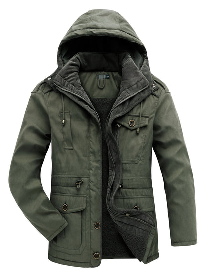 Veste Hiver Homme à Capuche Chaude et Confortable