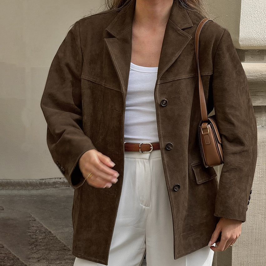 Blazer femme oversize élégant pour travail et détente