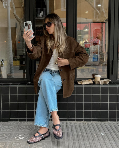 Blazer femme oversize élégant pour travail et détente