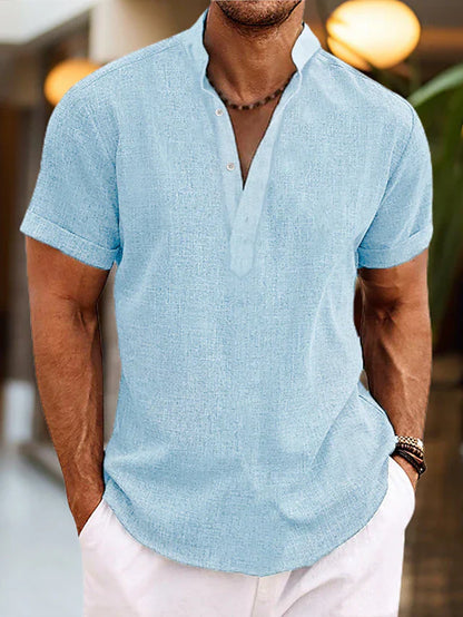 Chemise Homme Légère Manches Courtes pour Été