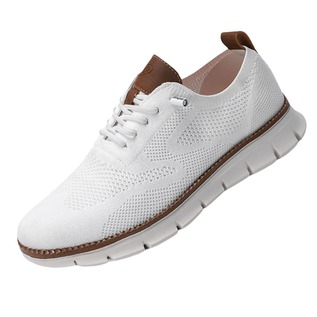 Chaussure running homme légère et respirante beige clair