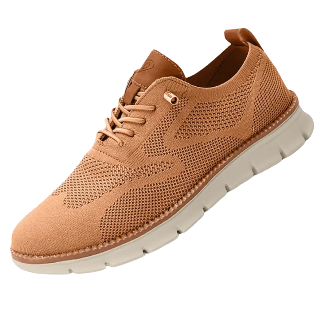 Chaussure running homme légère et respirante beige clair