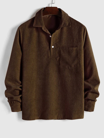 Pull Côtelé Chaud et Confortable pour Hiver