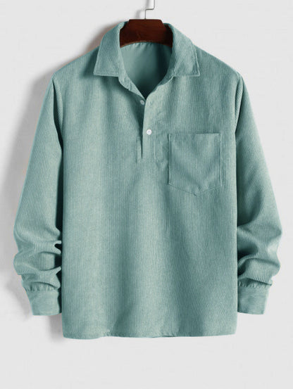 Pull Côtelé Chaud et Confortable pour Hiver
