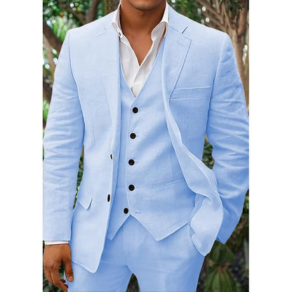Costume Homme Classique 3 Pièces Noir Élégant - PanierRoyale