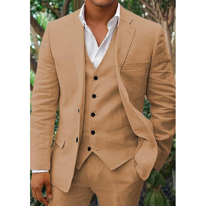 Costume Homme Classique 3 Pièces Noir Élégant