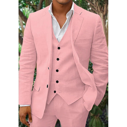 Costume Homme Classique 3 Pièces Noir Élégant