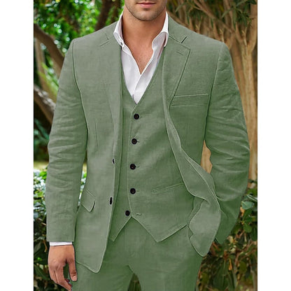 Costume Homme Classique 3 Pièces Noir Élégant