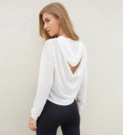Hoodie Sport Femme Léger avec Mesh Respirant