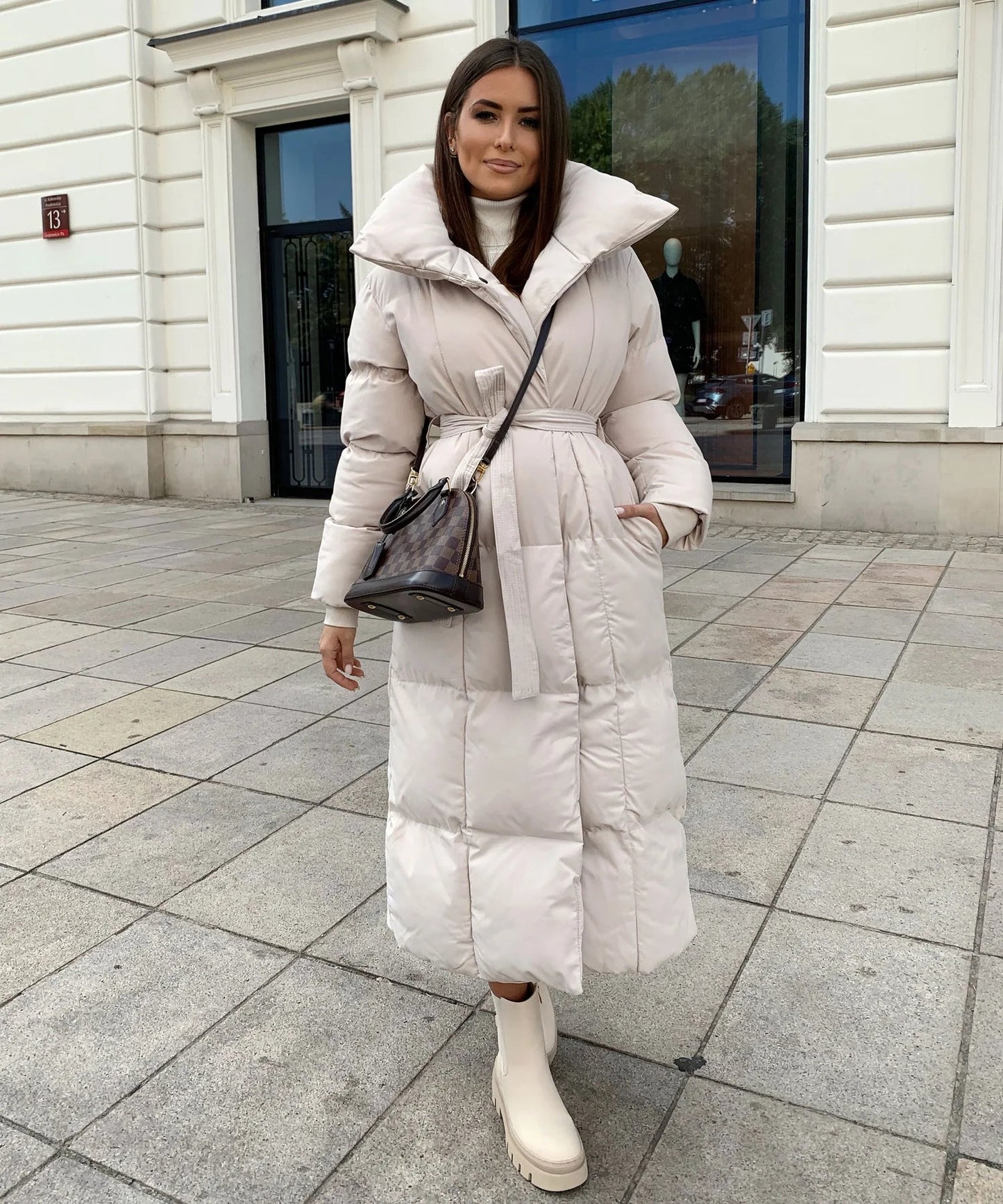 Manteau Hiver Féminin Long et Épais