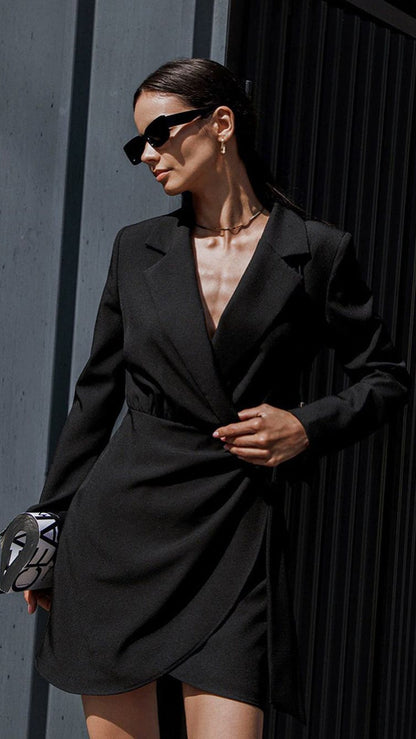 Robe Printemps Femme Manches Longues Élégante - BerlinGlamour