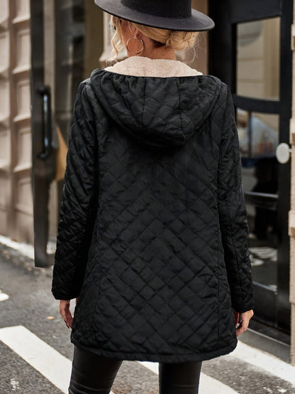 Manteau D’Hiver Doublé Pour Femme | Zippé
