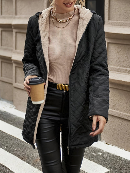 Manteau Femme Hiver Doublé Zippé et Imperméable - PanierRoyale